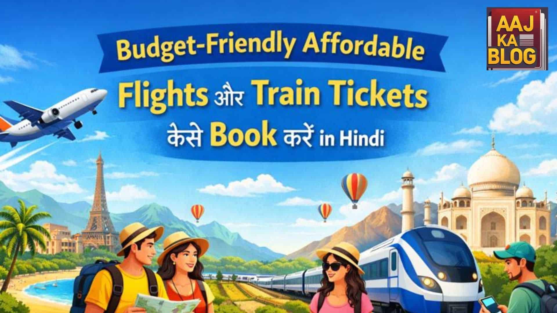 Budget-Friendly Affordable Flights aur Train Tickets Kaise Book Karein