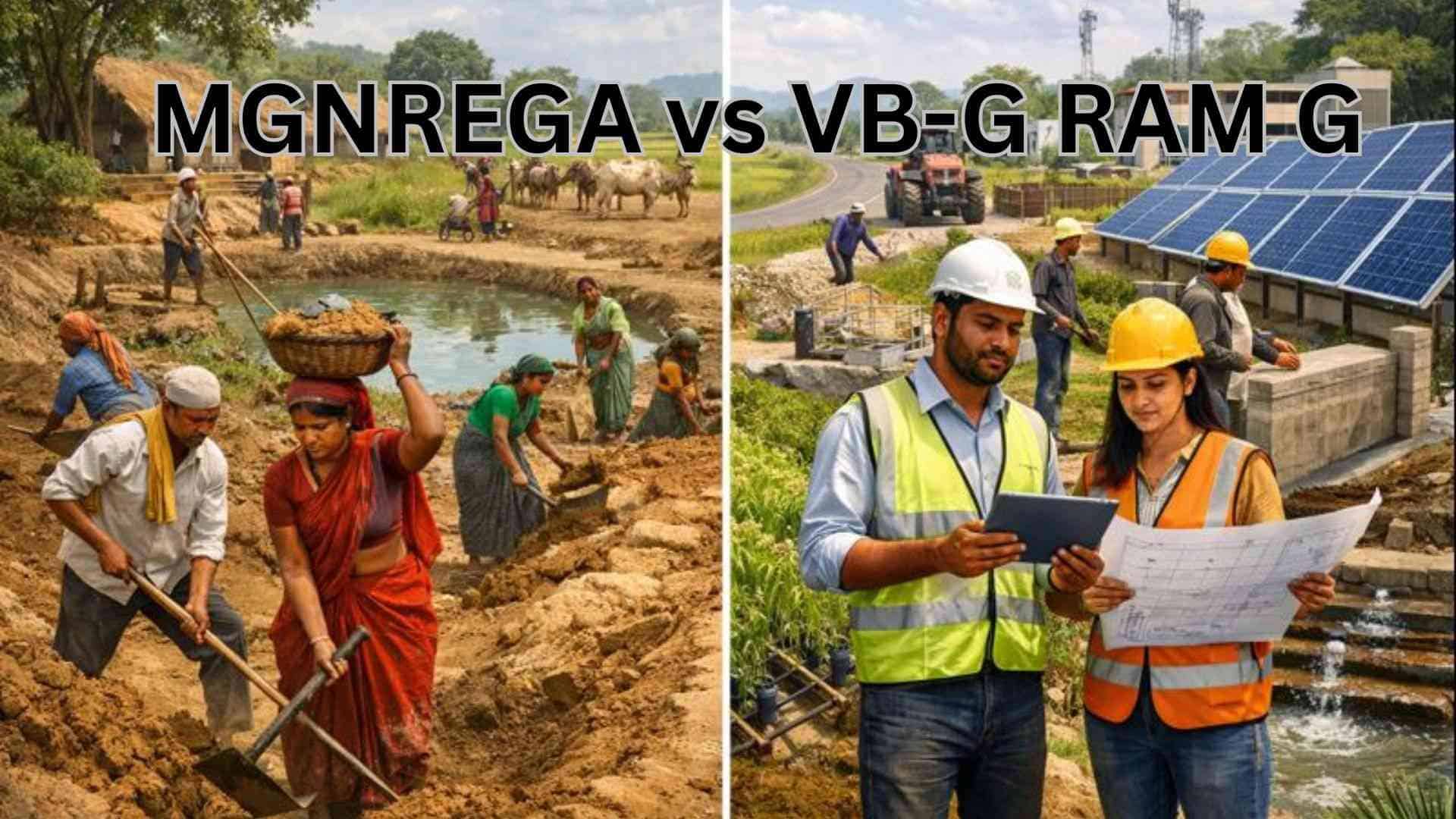 mgnrega vs vb g ram g bill 2025 hindi