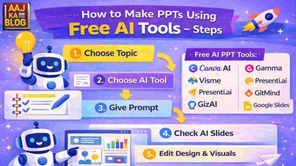 Free AI Tools Se PPT Kaise Banaye